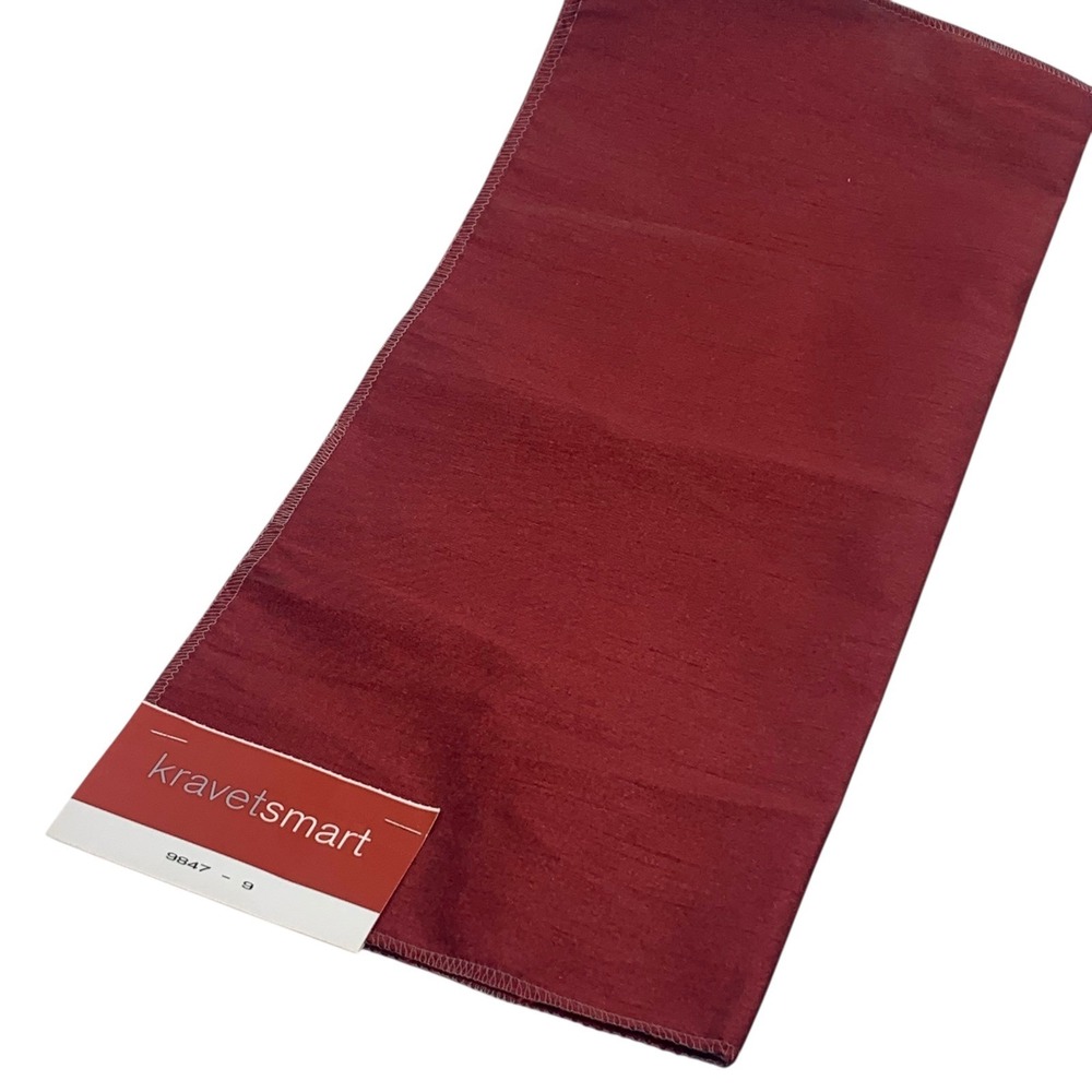 Kravet Smart Fabric Sample Burgundy‎ Textured Remnant Sewing Craft